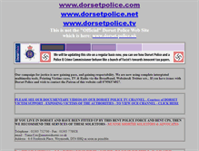 Tablet Screenshot of dorsetpolice.com